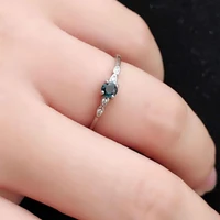 sapphire silver ring exquisite created sapphire sterling silver ring for women birthday gift wedding and anniversary gift