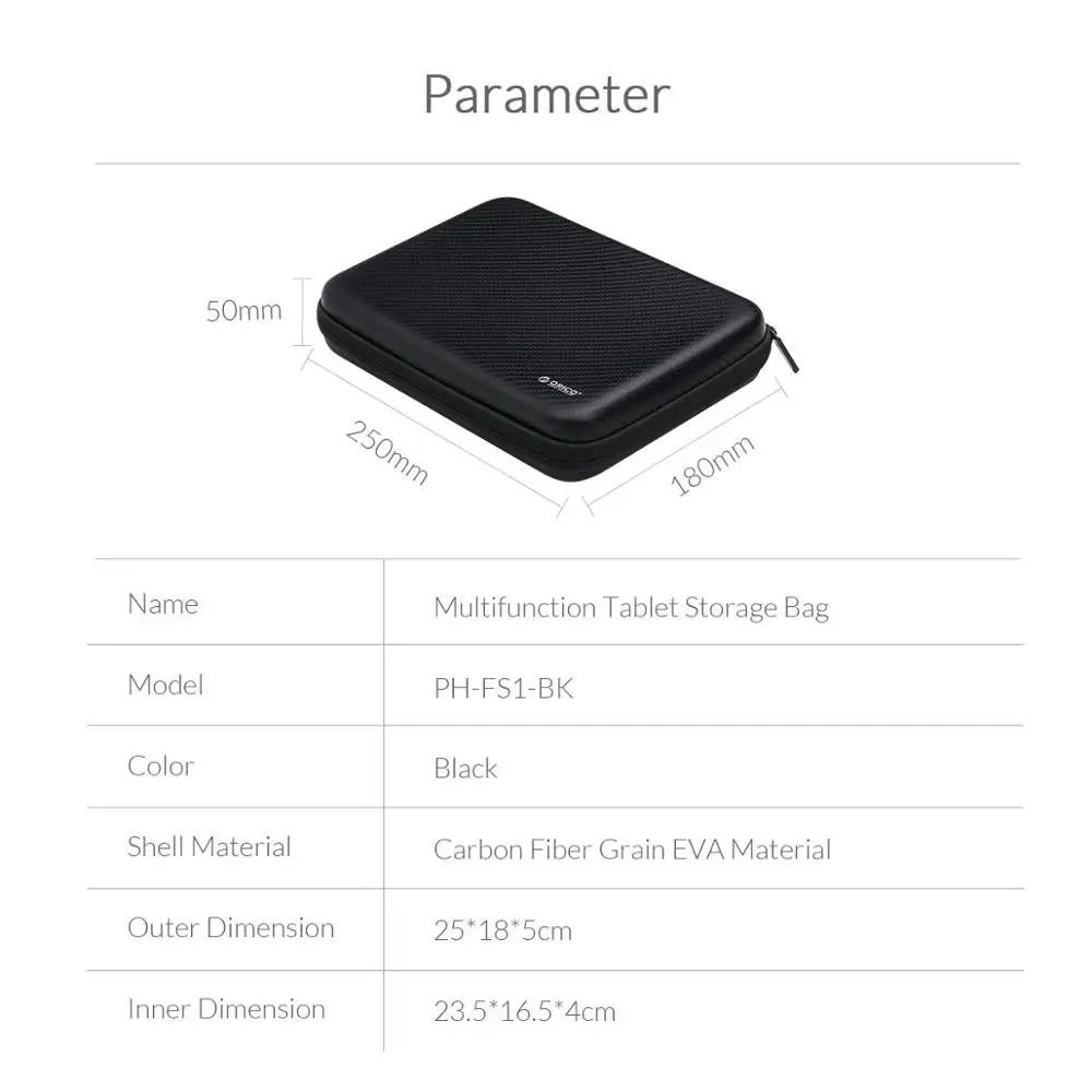 ORICO 2 5 жесткий диск чехол портативный HDD Защитная сумка для внешних дюймов наушник
