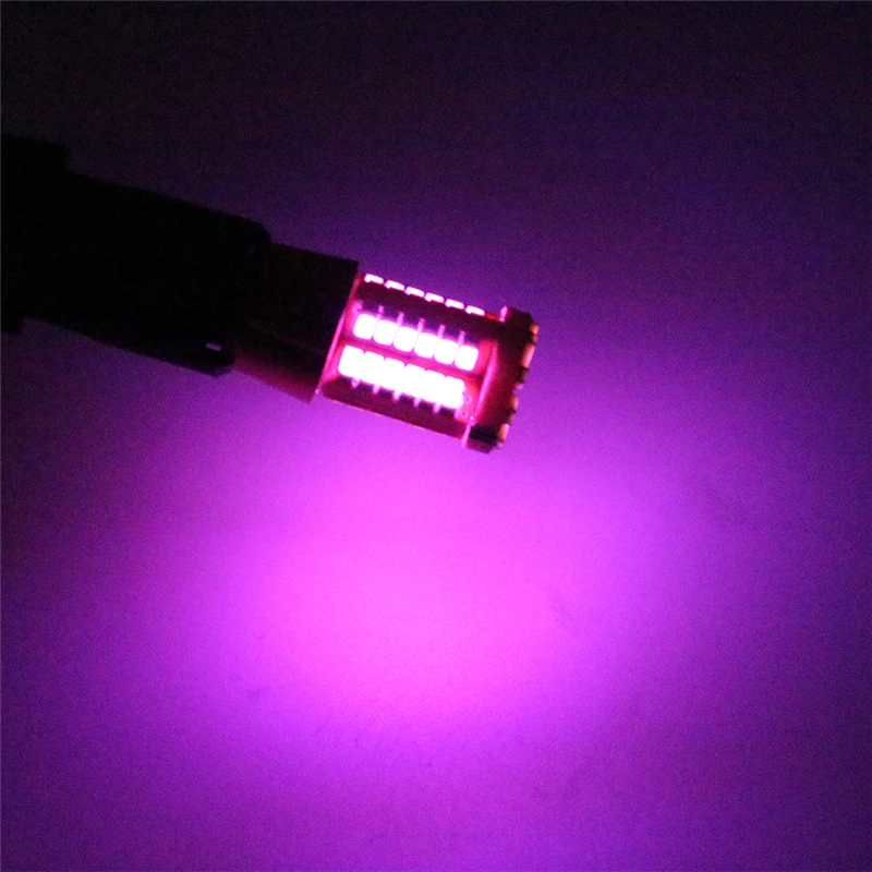 KEYECU 10 шт. 6000k T10 W5W танкетка 3014 57SMD ярко-фиолетово-розовые светодиодные лампы для