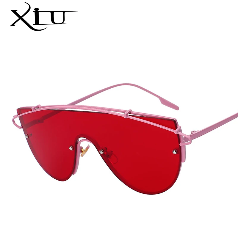 Солнцезащитные очки XIU женские в стиле оверсайз модные брендовые дизайнерские