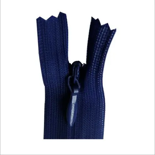 blue 1 10 шт. невидимая молния Meetee 3# нейлон кружево платье Подушка на подушки, Юбки Нейлон DIY молния для шитья одежды аксессуары A6-1 - Цвет: blue 1