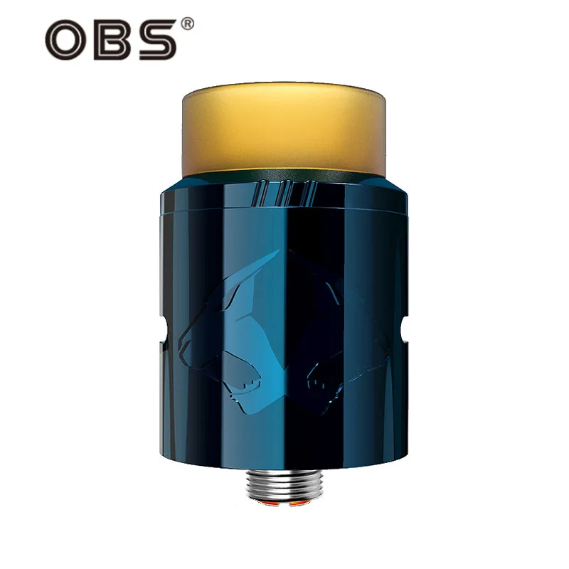Оригинальный OBS Cheetah II 22 мм RDA танк электронных сигарет ввиду капающий распылитель