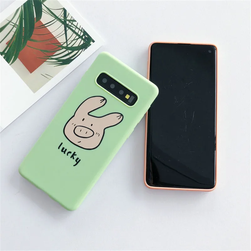 Силиконовый чехол для телефона samsung S8 S9 S10 Plus Galaxy S10E задняя крышка Ультратонкий