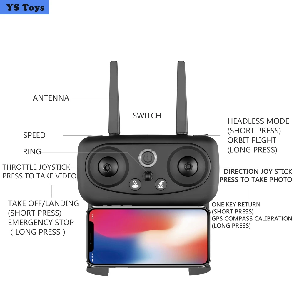 1080P 5G GPS Радиоуправляемый Дрон с HD Wifi камерой складной Квадрокоптер одной кнопкой