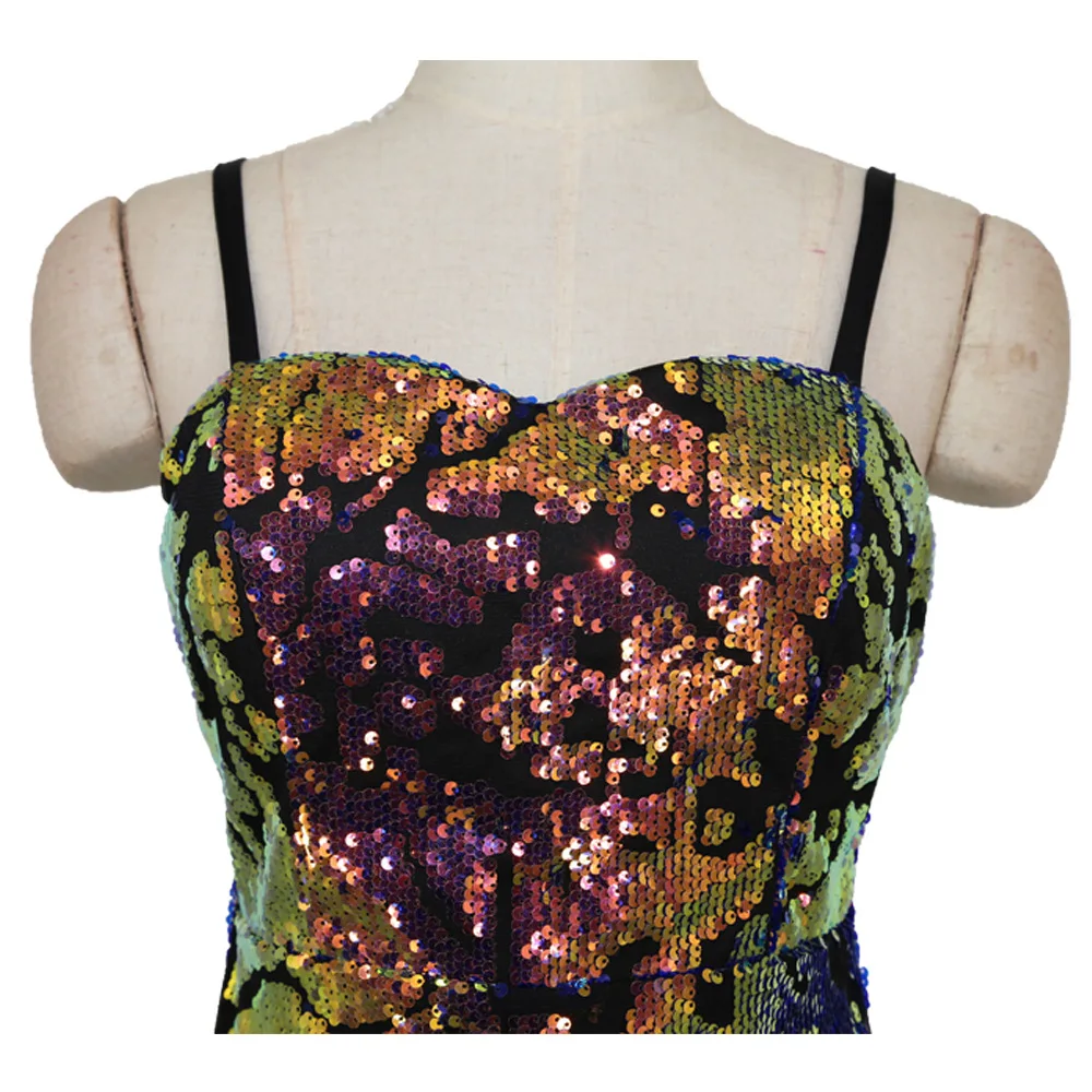 Sexy Bodycon Sequin Party Club Mini Dress Women Sheath Spaghetti Strap Backless Short Dresses Sequined Fashion 2019 Clothes Sale | Женская