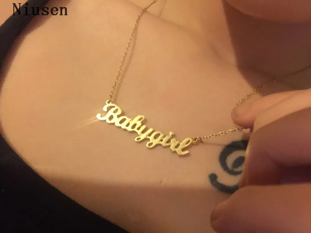 10 шт. ожерелье для маленькой девочки Заказные именные подвески детей подарок на