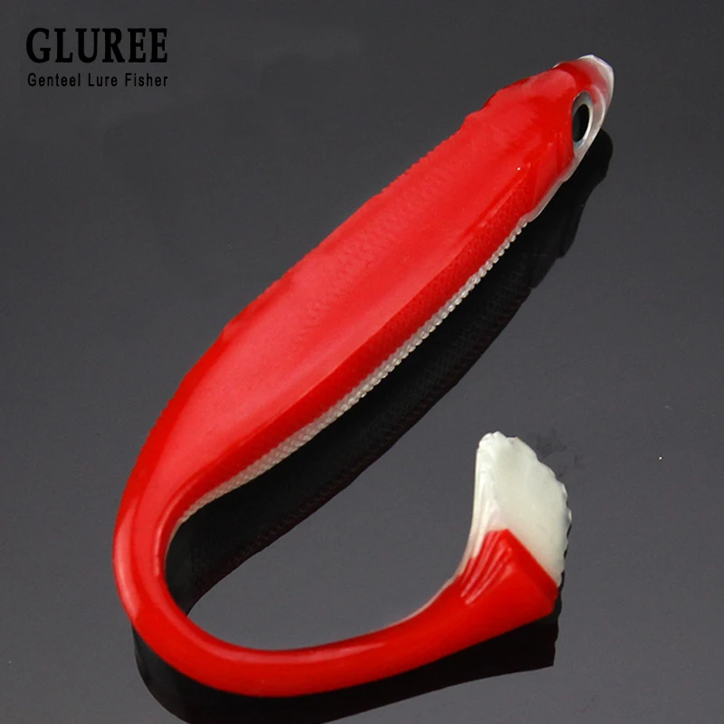 GLUREE 1 шт. 3D Глаза рыболовные приманки 15 см 12 5 г ручной работы T Мягкая приманка с