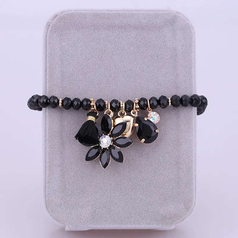 Женский браслет с бусинами кристаллами|bracelets for|bracelets for womenpulseras mujer |