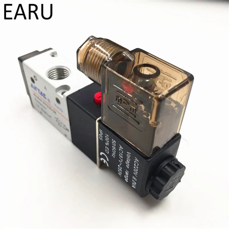 3 сторонний 2 позиционный Пневматический электромагнитный клапан Airtac с портом BSP