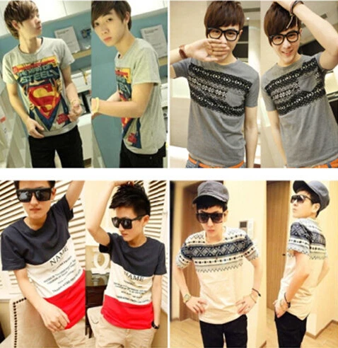 Разброс цветет Новинка 2017 О образным вырезом Мода футболка мужской футболки Для