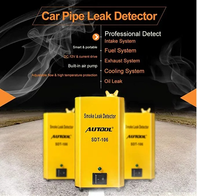 Vehicle EVAP System Leak Testing Machine Detector 12V Automotive Fuel Pipe Tester with Adapters f |