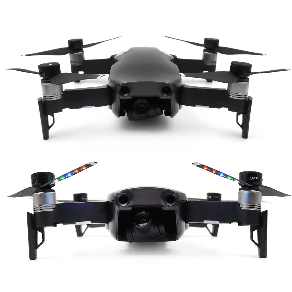 4 шт. Mavic Air светодиодный флэш-пропеллер USB зарядка Перезаряжаемые реквизит для DJI