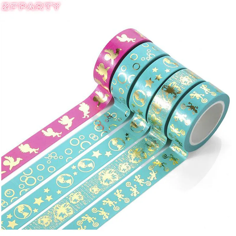 ZFPARTY 15 мм * 10 м клейкая лента для скрапбукинга DIY Craft Sticky Deco маскирующая Японская