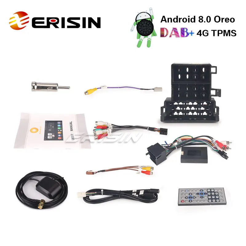 Erisin ES7523L 7 &quotAndroid 8 0 Автомобильная Стерео gps система DAB + радио 4G DVR без DVD для Fiat Punto