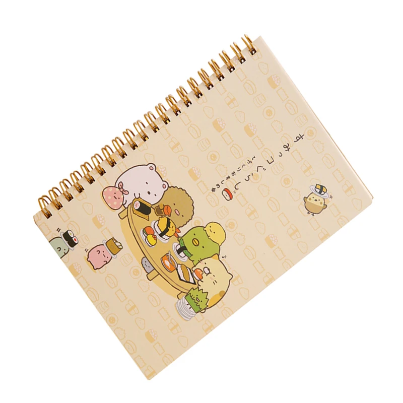 Kawaii японский мультфильм милые животные катушки тетрадь/дневник/pocket book/офисные школьные принадлежности(вечерние ужин