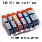 Картридж с чернилами для принтеров canon PIXMA MP980 MP990, 6 цветов