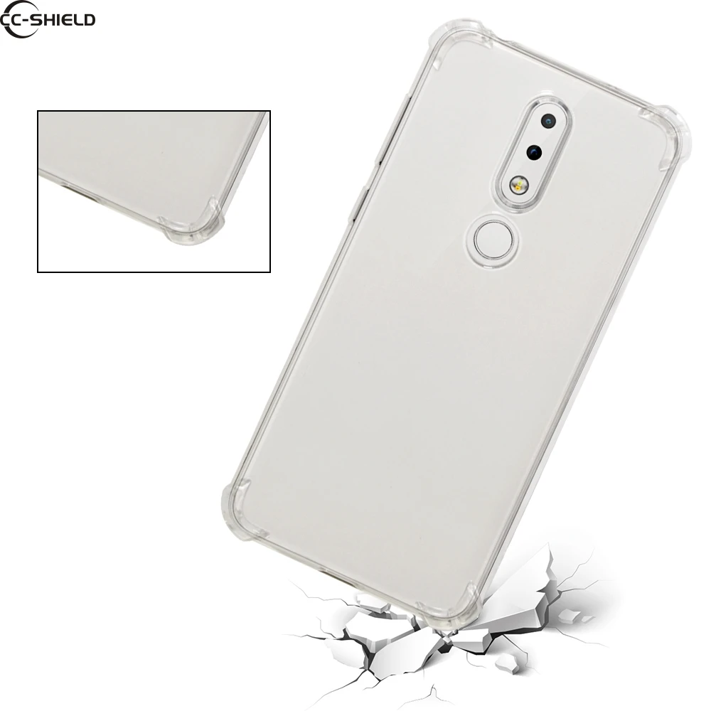 Soft Cover for Nokia 6.1 Plus Ultra thin Clear Transparent TPU Silicone Case X6 TA-1099 TA-1103 TA-1116 Phone |