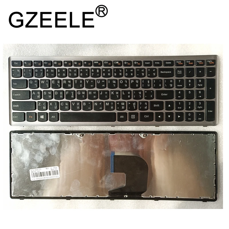 Клавиатура GZEELE THAI TI для Lenovo Ideapad Z500 Z500A Z500G P500 P500A серебристого цвета