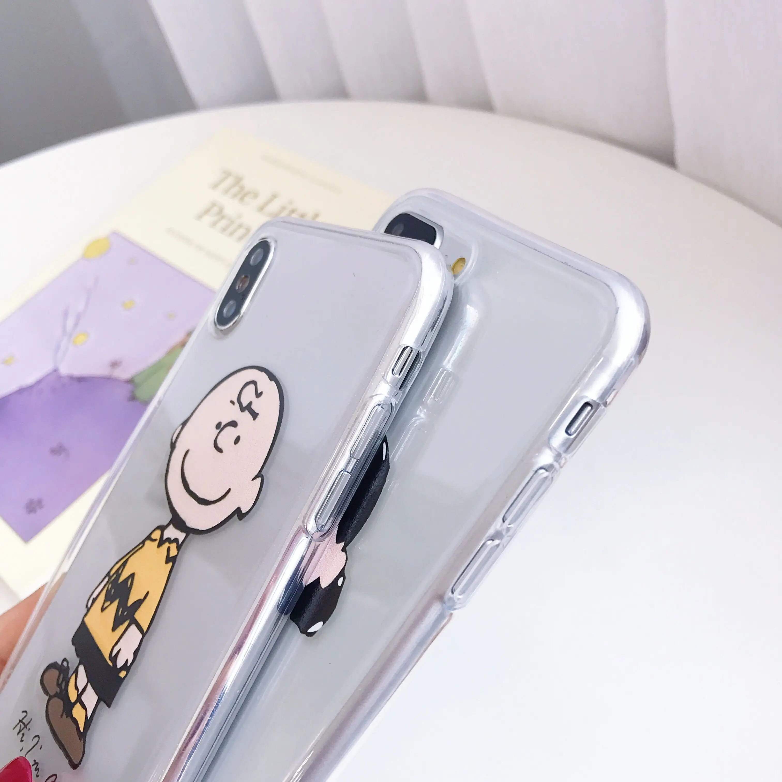New Charlie Brown cartoon case For iphone Xs MAX Xr X 6 6splus 8 7plus Back Cover Cute couple love candy soft TPU phone cases |