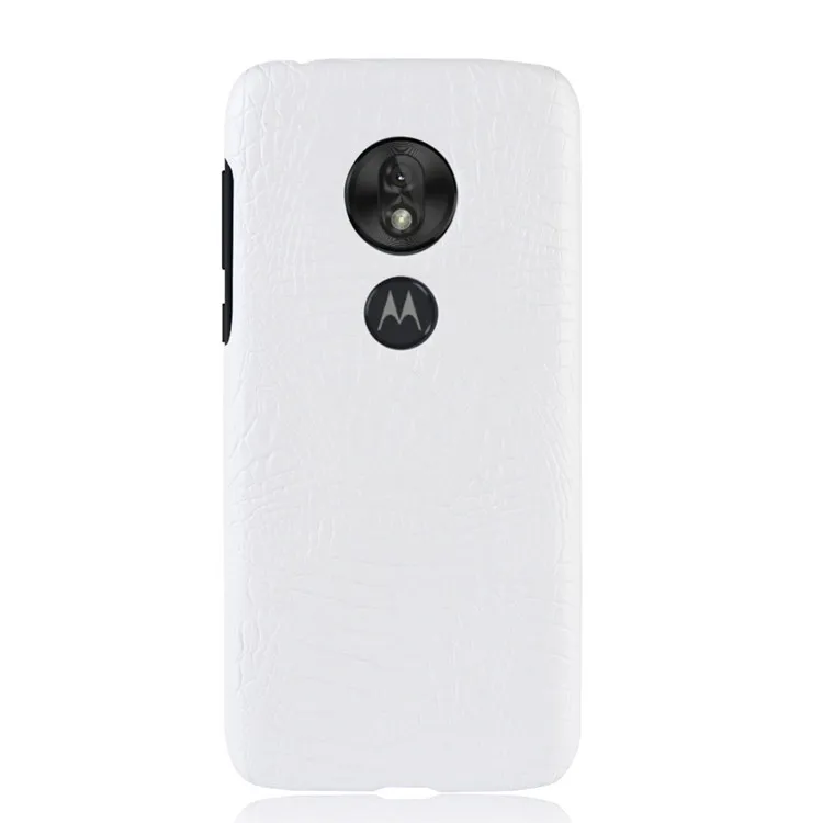 White Кожаный крокодиловый узор Новое поступление для Motorola Moto G7 G 7 Plus Play power чехол Ретро Роскошный крокодиловый Чехол чехол для телефона - Цвет: White