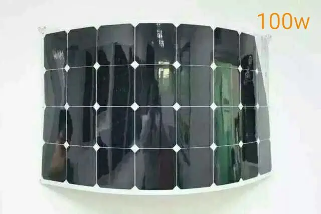 Гибкий Солнечный комплект для зарядки 100 Вт 12 В автомобильный караван лодка яхта