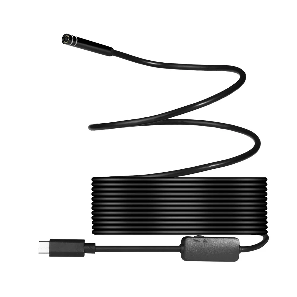 HISEEU Android USB/C эндоскопия 5 мм камера 8 светодиодный IP67 Водонепроницаемый Высокое