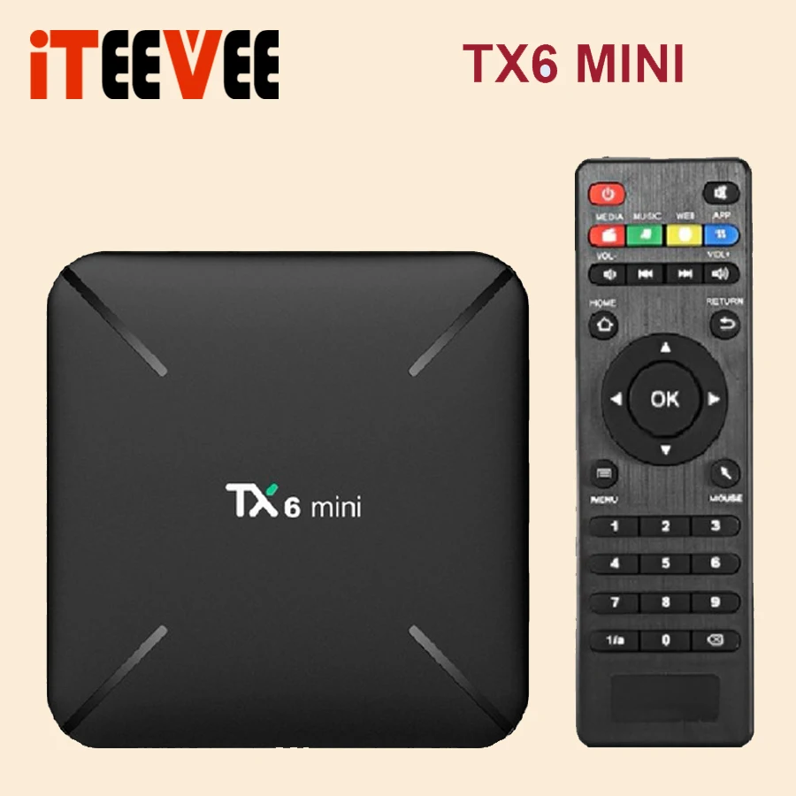 Tanix TX6 Мини Android 9,0 ТВ приставка Allwinner H6 2 Гб ОЗУ 16 Гб ПЗУ USB3.0 Поддержка 6 к H.265 2,4 ГГц WiFi медиаплеер ТВ приставка