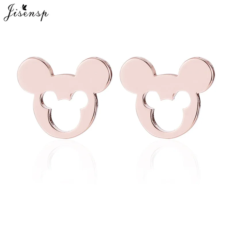 rose gold earrings Jisensp ЭКГ сердцебиения ожерелье любовь подвески для ожерелья в форме сердца для женщин золото нержавеющая сталь ювелирные изделия серьги доктор аксессуары - Окраска металла: rose gold earrings