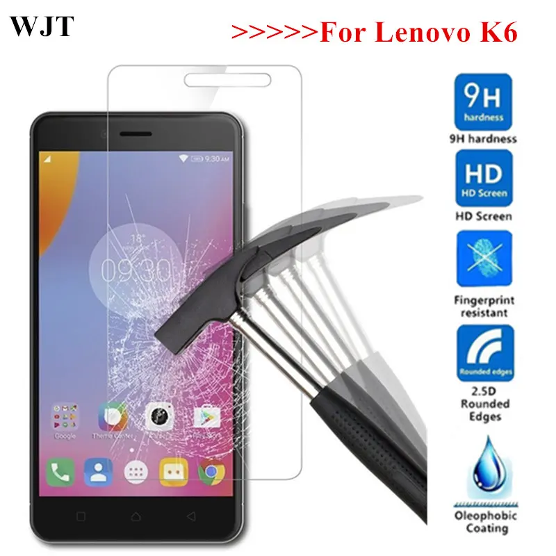 K6 sklo закаленное стекло для lenovo K6 K33a48 5,0 дюймов Защитная пленка для lenovo K6 power K33a42