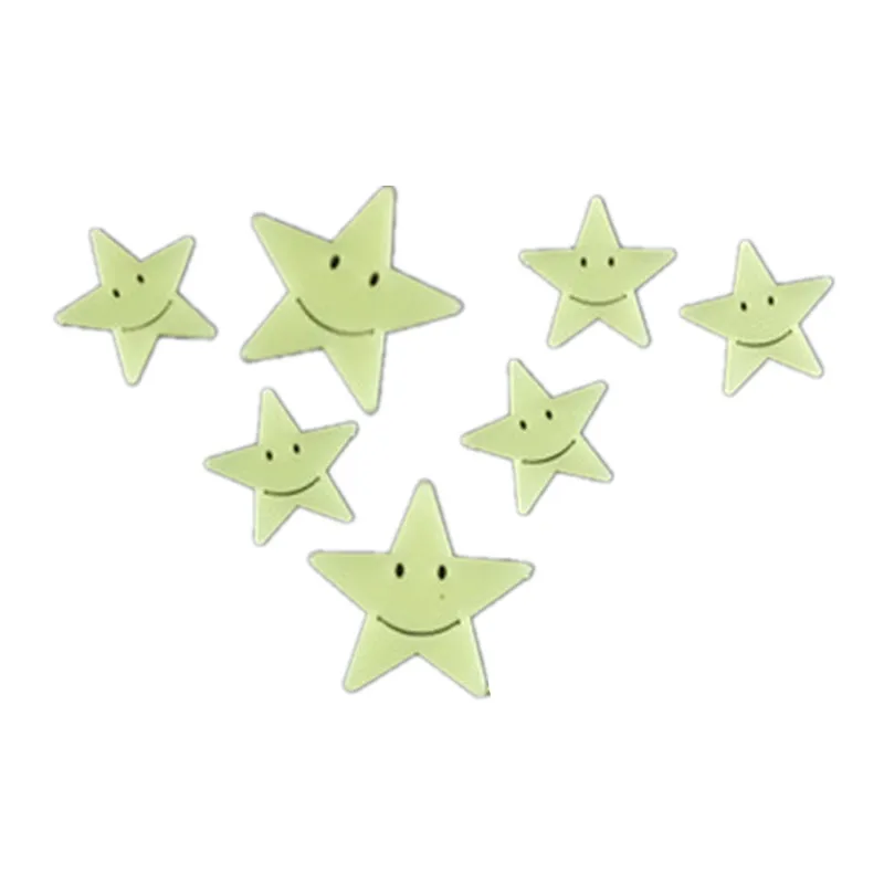 1 компл. мультфильм пятиконечная звезда патч световой Стикеры s Люминесцентная