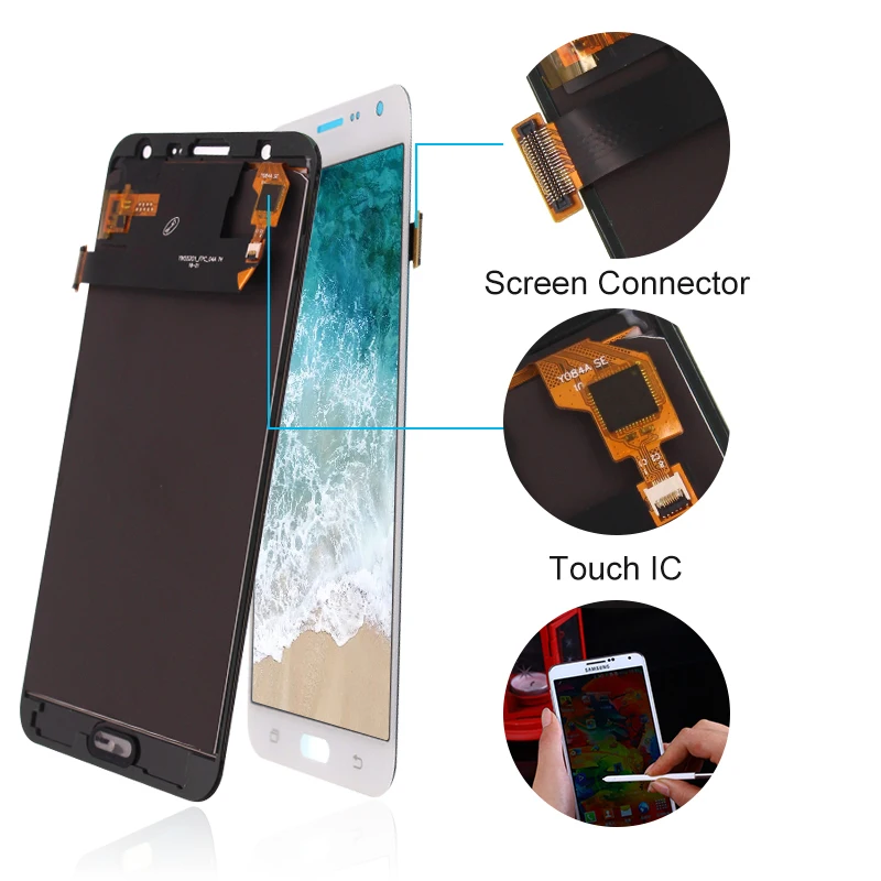 Отрегулировать Яркость для samsung Galaxy J7 2015 J700 J700F J700M J700H ЖК Дисплей Сенсорный экран