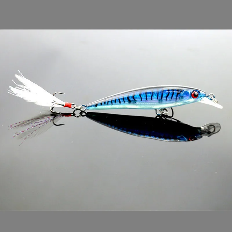 1 шт. 8 г приманка в виде гольяна с крючками VMC искусственная для ловли