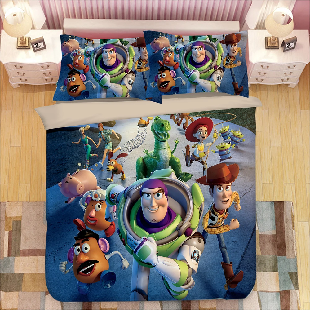 Disney toy story Комплект постельного белья для детей декор кровати полноразмерное