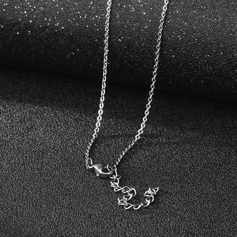 Модное ожерелье Manxiuni из титановой стали с серебряным покрытием женское