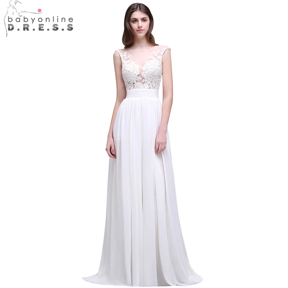 Романтический Лето Boho кружево пляжные свадебные платья 2019 Sheer средства ухода за