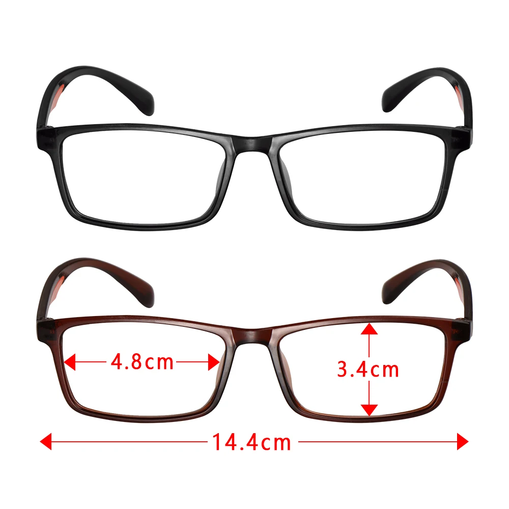 

Reading Glasses for Parents Women Men Ultra-Light TR90 Clear High-definition Lens Presbyopia Eyeglasses With Diopter +1.0...+4.0