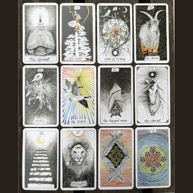Wild Tarot Cards Divination Love Business Tarot Cards Collection Cards Divination Game Board Games Cards English Tarot
