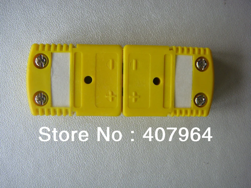 KCtype соединитель термопары с желтым цветом круглый полый штырь|thermocouple connector|connector