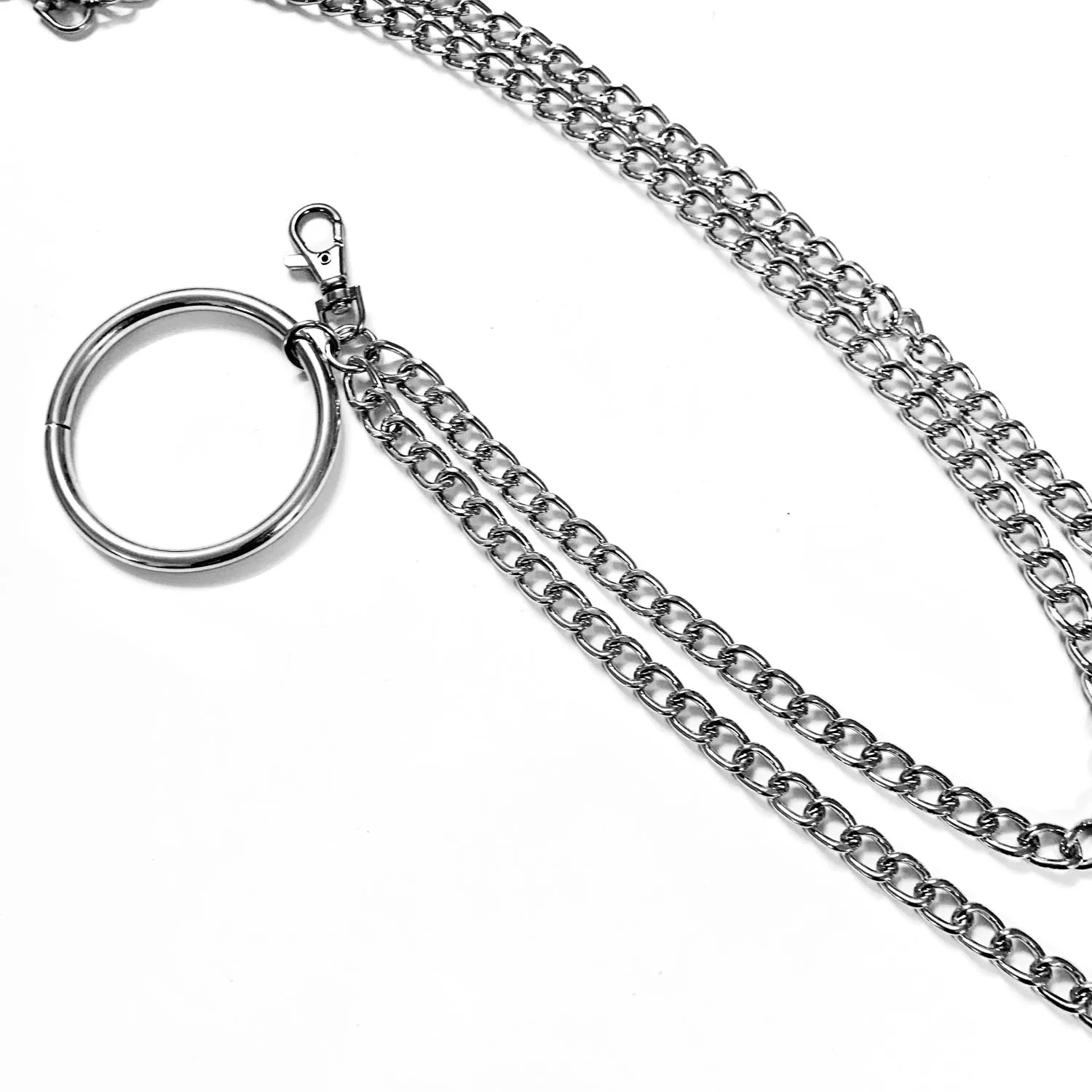 Мужские тяжелые байкерские брюки DR228 с металлической талией и черепом в стиле рок