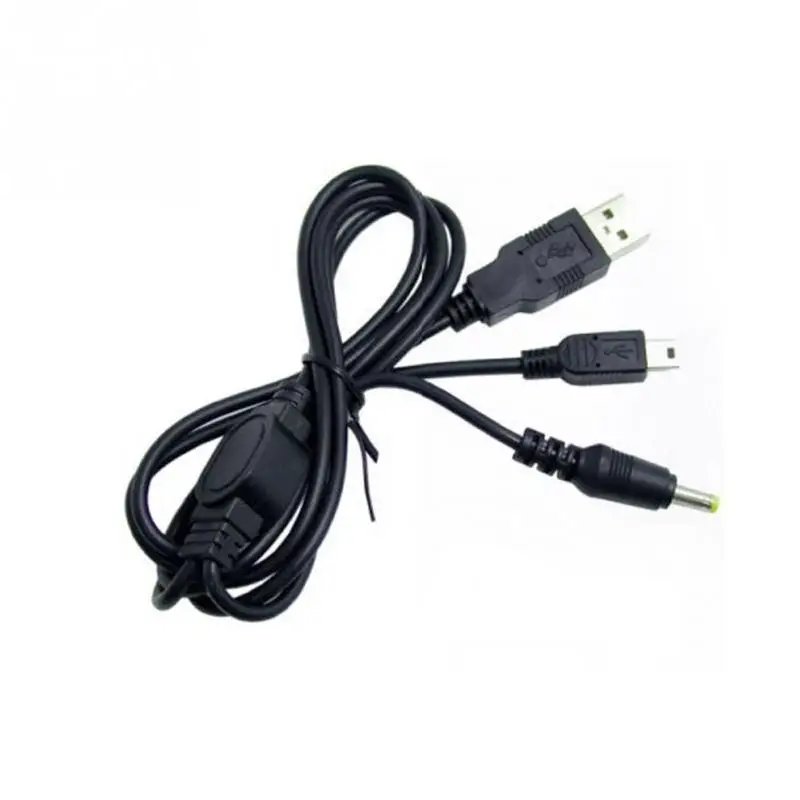 2 в 1 USB передачи данных зарядное устройство кабель для psp 1000 2000 3000 Черный#0814