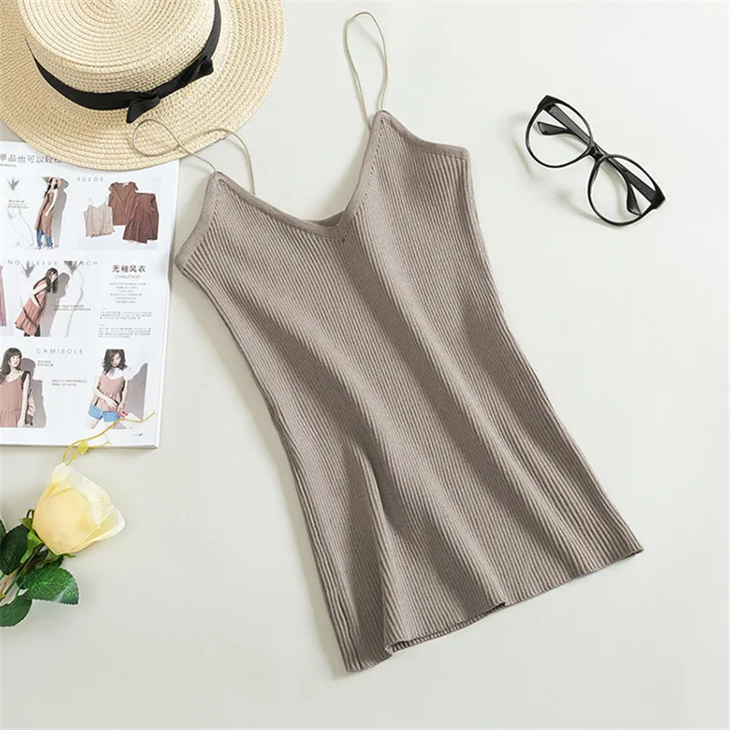 Hongmiao Top With Camisole Tank Tops Summer Women Shirt 2019Fashion Ladies Solid Color Female Sleeveless Fitness Slim Top
