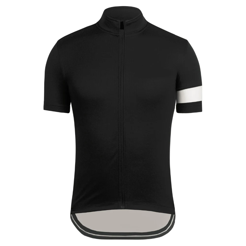 Мужская велосипедная Джерси с коротким рукавом черная одежда для велоспорта