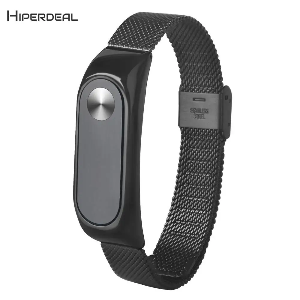 HIPERDEAL, 3 цвета, для Xiaomi Mi, ремешок, 2 умные часы, розовые, золотые, серебряные, черные, из нержавеющей стали, быстросъемный комплект, браслет, QIY04