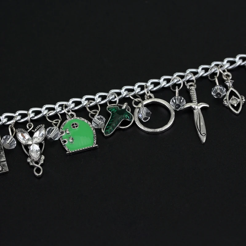 Популярные очаровательные браслеты с изображением фильма эльфийский лист Arwen