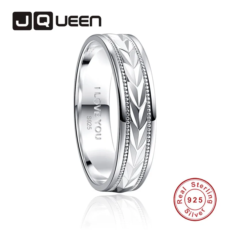 JQUEEN 6 мм кольцо круг внутри I LOVE YOU кольцо 925 ювелирные изделия проложить Установка кристалл ювелирные изделия Bijoux Femme
