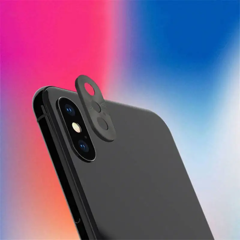 Кольцо бампер полная защита Роскошная задняя камера круг металлический чехол