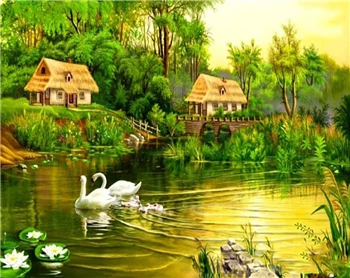 GX22440 DRAWJOY пейзаж Рамка Картина DIY картина маслом по номерам живопись и каллиграфия для домашнего декора стены искусства 40x50 см - Цвет: GX22440