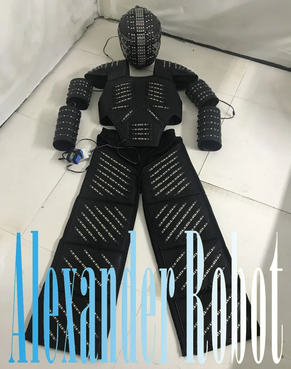 LED Costume /LED Clothing/Light suits/ LED Robot suits/ / custom white, golden robot