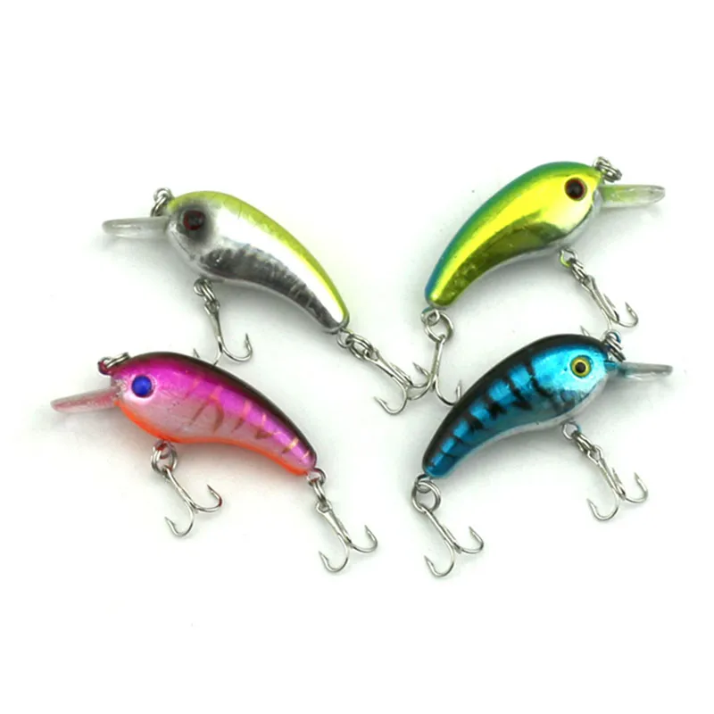

Hot Sales 5cm/4.8g Plastic Bionic Fishing Lures High Quality Multi-function Crankbait Tackle 4PCS