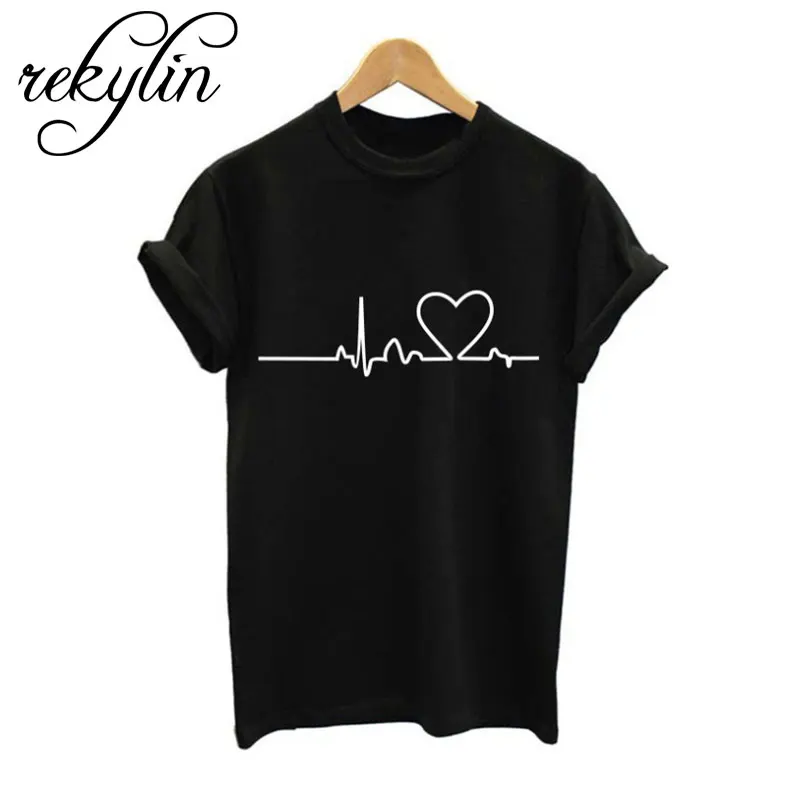 2019 New Harajuku Love Printed Women T-shirts Casual Tee Tops Summer Short Sleeve Female T shirt Clothing | Женская одежда